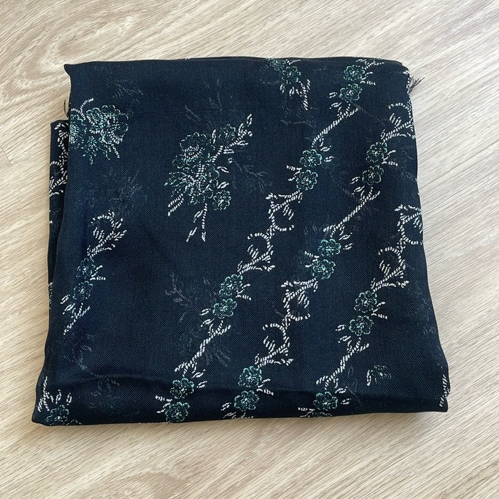 Club Monaco Silk & Cashmere Floral Scarf NWOT